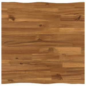 vidaXL 長方形テーブルトップ 60 x 60 x 3 cm 四角形 ソリッドアカシアウッド ナチュラル
