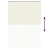 vidaXL ローラーブラインド 遮光 164.4x230 cm 生地幅160 cm オフホワイト