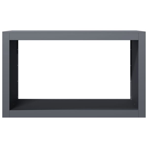 vidaXL 薪ラック アンスラサイト 100x40x60 cm スチール