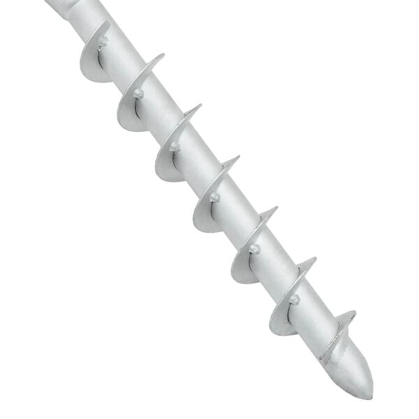 vidaXL 埋め込み式パラソルベース（支柱付き）16x16x52cm スチール製