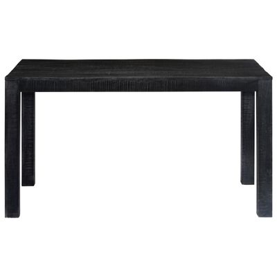 vidaXL ダイニングテーブル 118x60x76cm マンゴー無垢材 ブラック