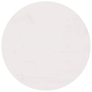 vidaXL テーブルトップ ホワイト &Oslash;50x2.5 cm 無垢材 パイン材