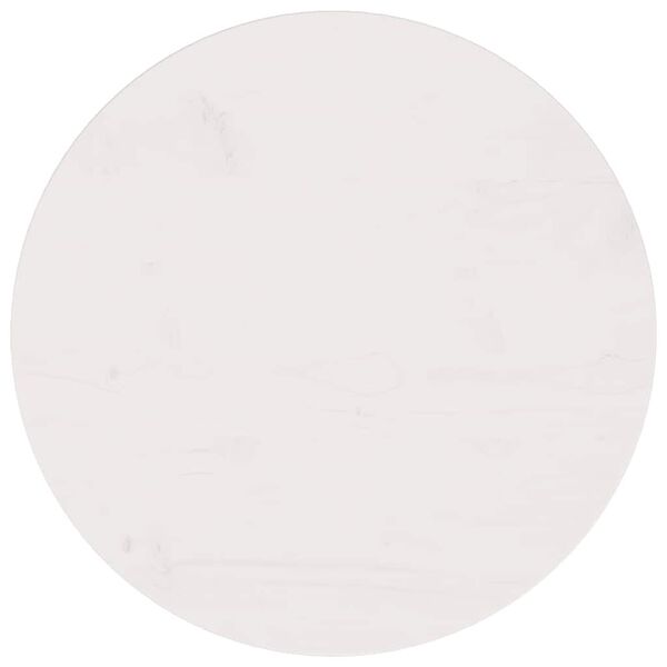 vidaXL テーブルトップ ホワイト &Oslash;50x2.5 cm 無垢材 パイン材