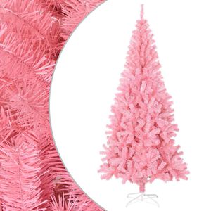 vidaXL フェイククリスマスツリー スタンド付 ピンク 180cm PVC製