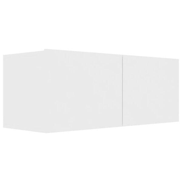 vidaXL TVキャビネット2点セット ホワイト エンジニアリングウッド (801472+801481)