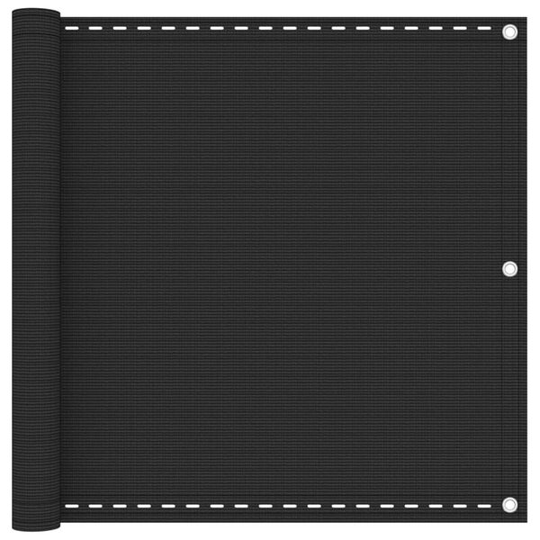 vidaXL バルコニースクリーン 90x600 cm 高密度ポリエチレン製 アントラシート