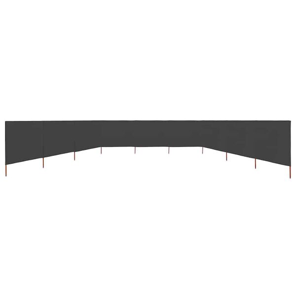 vidaXL 防風スクリーン パネル9枚 布製 1200x160cm アントラシート