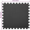 vidaXL パズルエクササイズマット 12 pcs ブラック 4.32 ㎡ EVAフォーム