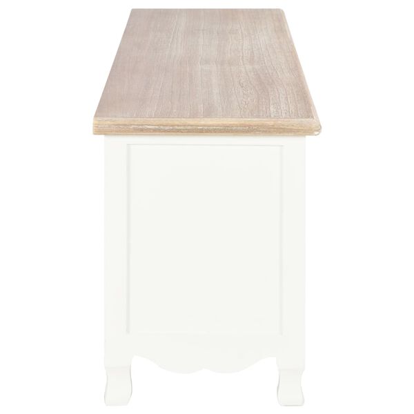 vidaXL TVキャビネット 120x30x40cm 木製 ホワイト