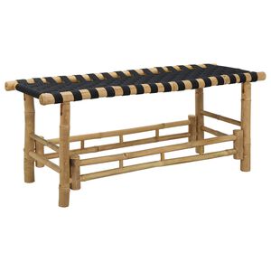 vidaXL ガーデンベンチ 110 x 38 x 40 cm 竹 ナチュラル 長方形