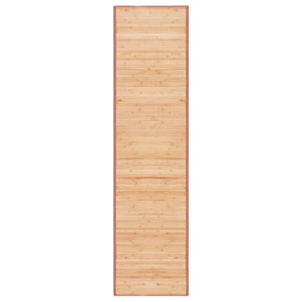 vidaXL ラグ 竹製 80x300cm ブラウン