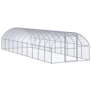 vidaXL 屋外鶏小屋 3x10x2 m 亜鉛メッキ鋼製