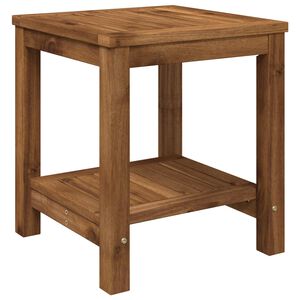 vidaXL コーヒーテーブル LAREN ナチュラル 40.5 x 40 x 45 cm ソリッドアカシアウッド