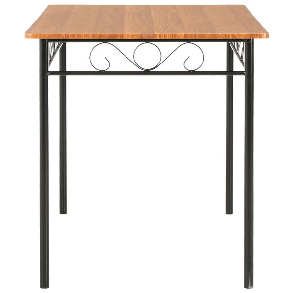 vidaXL ダイニングテーブル ブラウン 120x70x75cm MDF製