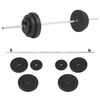 vidaXL バーベルセット 30kg