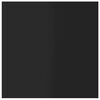 vidaXL 本棚ボード 8点 ハイグロスブラック 40x40x1.5cm エンジニアリングウッド