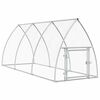 vidaXL 鶏小屋 シルバー 300x105x120 cm 亜鉛メッキ鋼