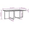 vidaXL 屋外ダイニング11点セット ポリラタン＆アカシア材 ブラック