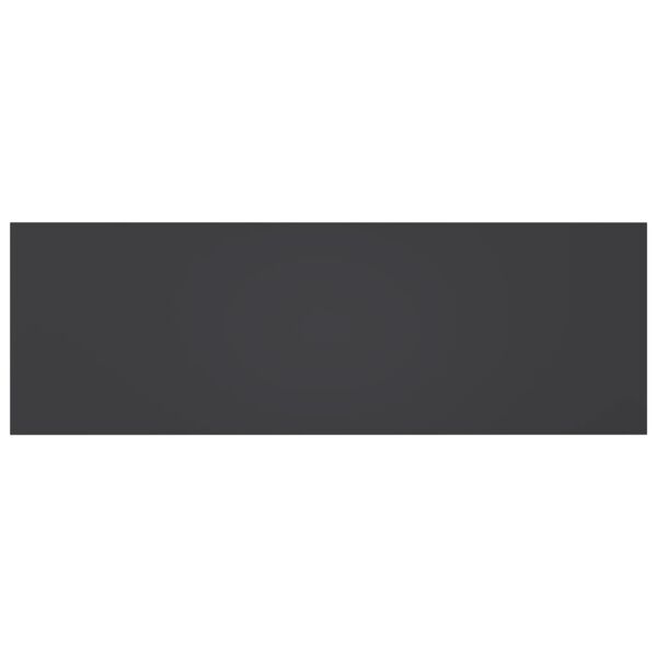 vidaXL 本棚ボード 4点 グレー 60x20x1.5cm パーティクルボード