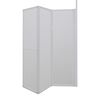 vidaXL シャワーバススクリーン L字型 4面 120x70x137 cm