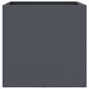 vidaXL プランター 2点 アントラシート 49x47x46cm スチール
