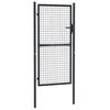 vidaXL メッシュガーデンゲート 亜鉛メッキ鋼 100x175 cm グレー