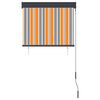 vidaXL 屋外用ローラーブラインド 80x250cm イエロー＆ブルー