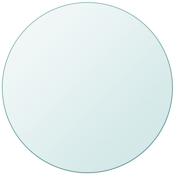 vidaXL テーブルトップ 強化ガラス 円型 700mm