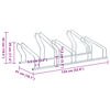 vidaXL 自転車スタンド 5台用 床置き式 亜鉛メッキ鋼