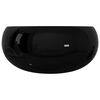 vidaXL 洗面ボウル 丸型 陶器製 ブラック 40x15cm