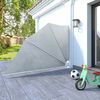 vidaXL 折りたたみ式 バルコニー用 サイドオーニング グレー 160x240cm