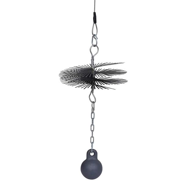 vidaXL 煙突用クリーニングブラシ 丸型 径25cm