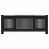 vidaXL ラジエーターカバー ブラック 205cm MDF製