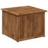 vidaXL ガーデン収納ボックス LAREN ソリッドアカシアウッド 70.5 x 68.5 x 53.5 cm ナチュラル