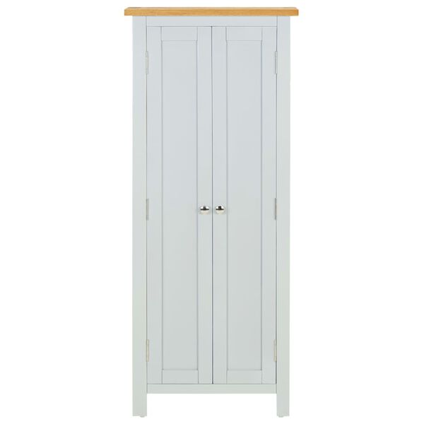 vidaXL メディア収納キャビネット 50x22x122cm オーク無垢材