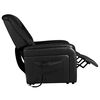 vidaXL TVが見やすいリクライニングチェア ブラック 合成皮革製