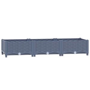 vidaXL レイズドベッド 120x40x23cm ポリプロピレン製