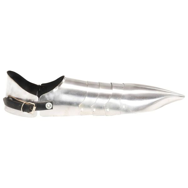 vidaXL 中世の騎士用 甲冑 装甲鋼板 アンティークレプリカ ライブRPG用 (LARP) シルバー スチール製