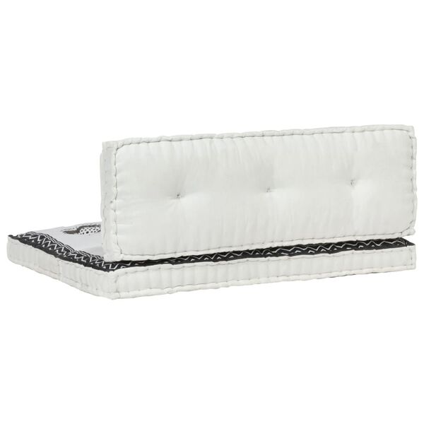 vidaXL ガーデンパレットクッション 2点セット プリント柄