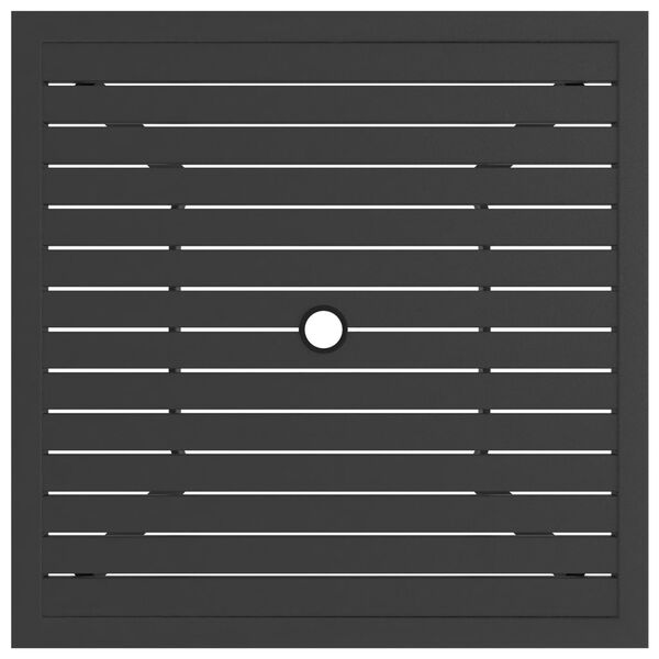vidaXL ガーデンテーブル アントラシート 81.5x81.5x72 cm スチール製