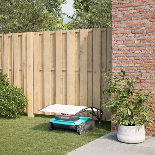 vidaXL ロボット芝刈り機 ガレージ ブラック 80x101x46 cm