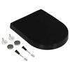 vidaXL ソフトクローズ式 便座 クイックリリース設計 ブラック