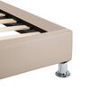 vidaXL ベッドフレーム カプチーノ 合成皮革製 100x200cm