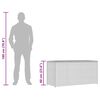 vidaXL ガーデン収納ボックス 120x50x60cm ポリラタン製 グレー