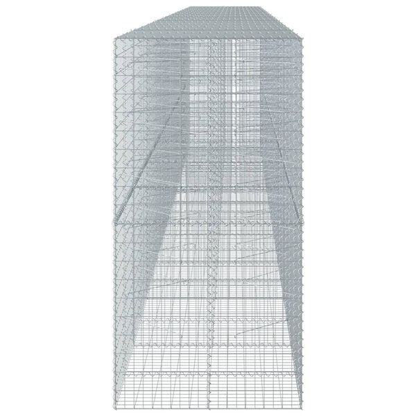 vidaXL 蛇籠バスケット カバー付き 950x100x200cm 亜鉛メッキ鉄