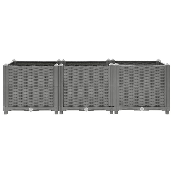 vidaXL レイズドベッド 120x40x38cm ポリプロピレン製