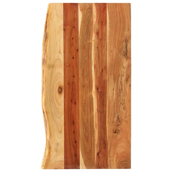 vidaXL 洗面化粧台トップ アカシア無垢材 100x55x2.5cm