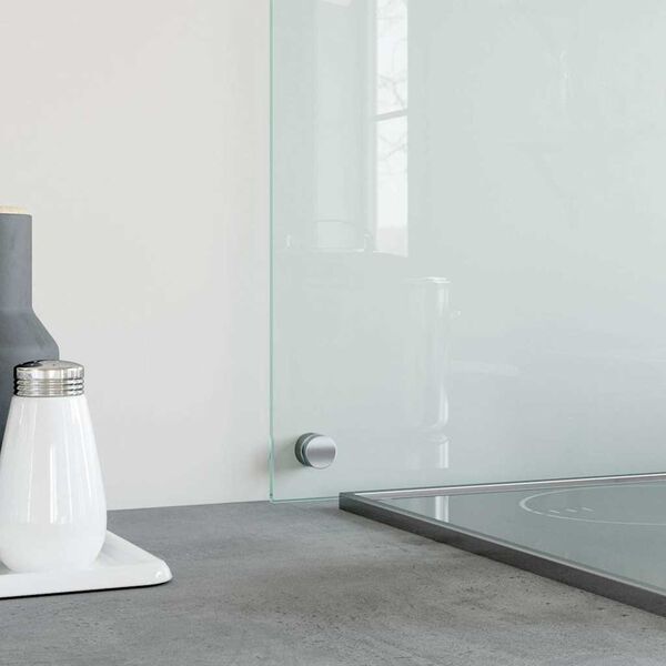 vidaXL キッチン用 汚れ防止板 透明 70x60cm 強化ガラス製