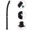 vidaXL ソーラーシャワー ブラック 214cm 20L
