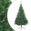 vidaXL ハーフ型 人工クリスマスツリー スタンド付 グリーン 210 cm PVC製